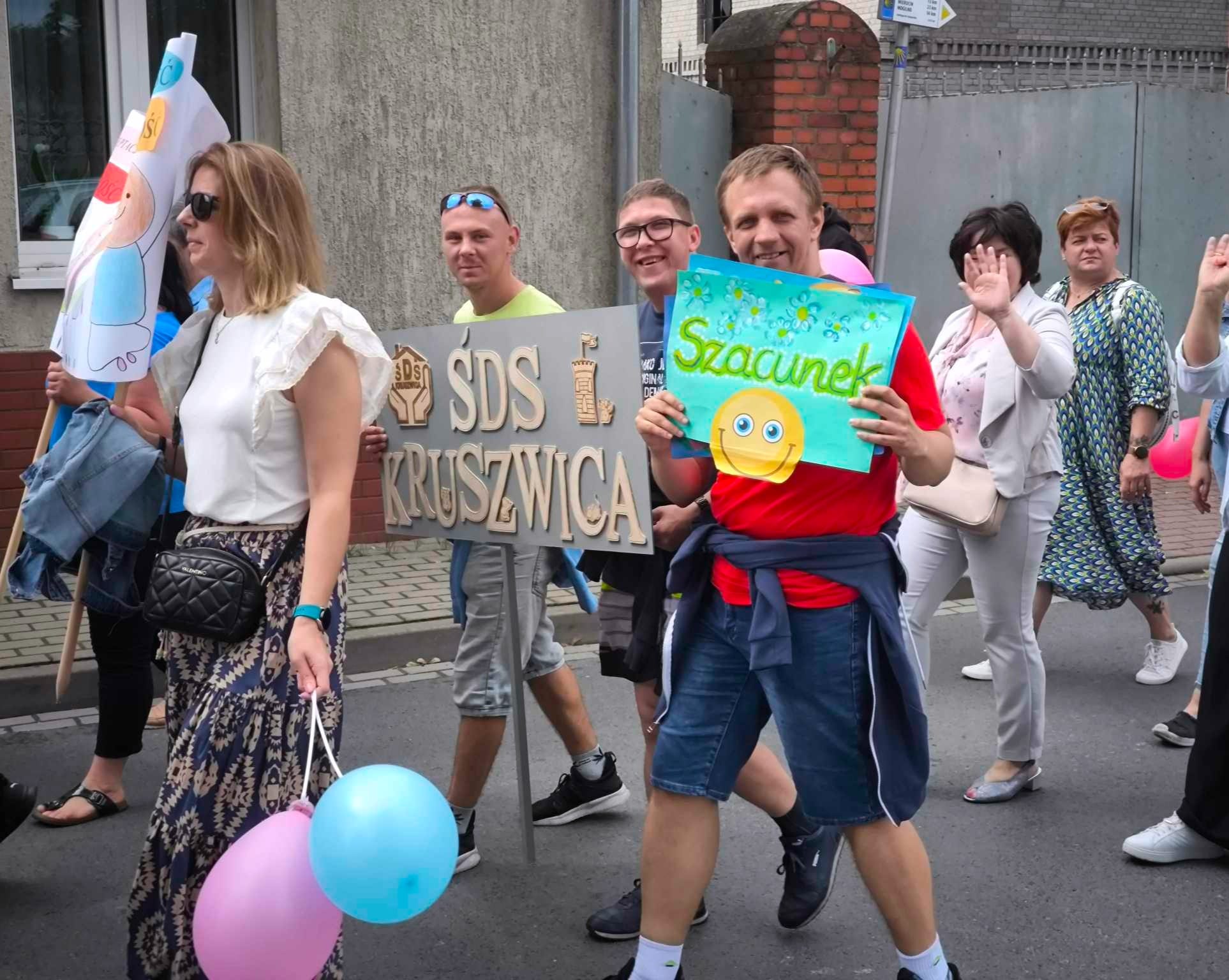 Nasi uczestnicy podczas marszu